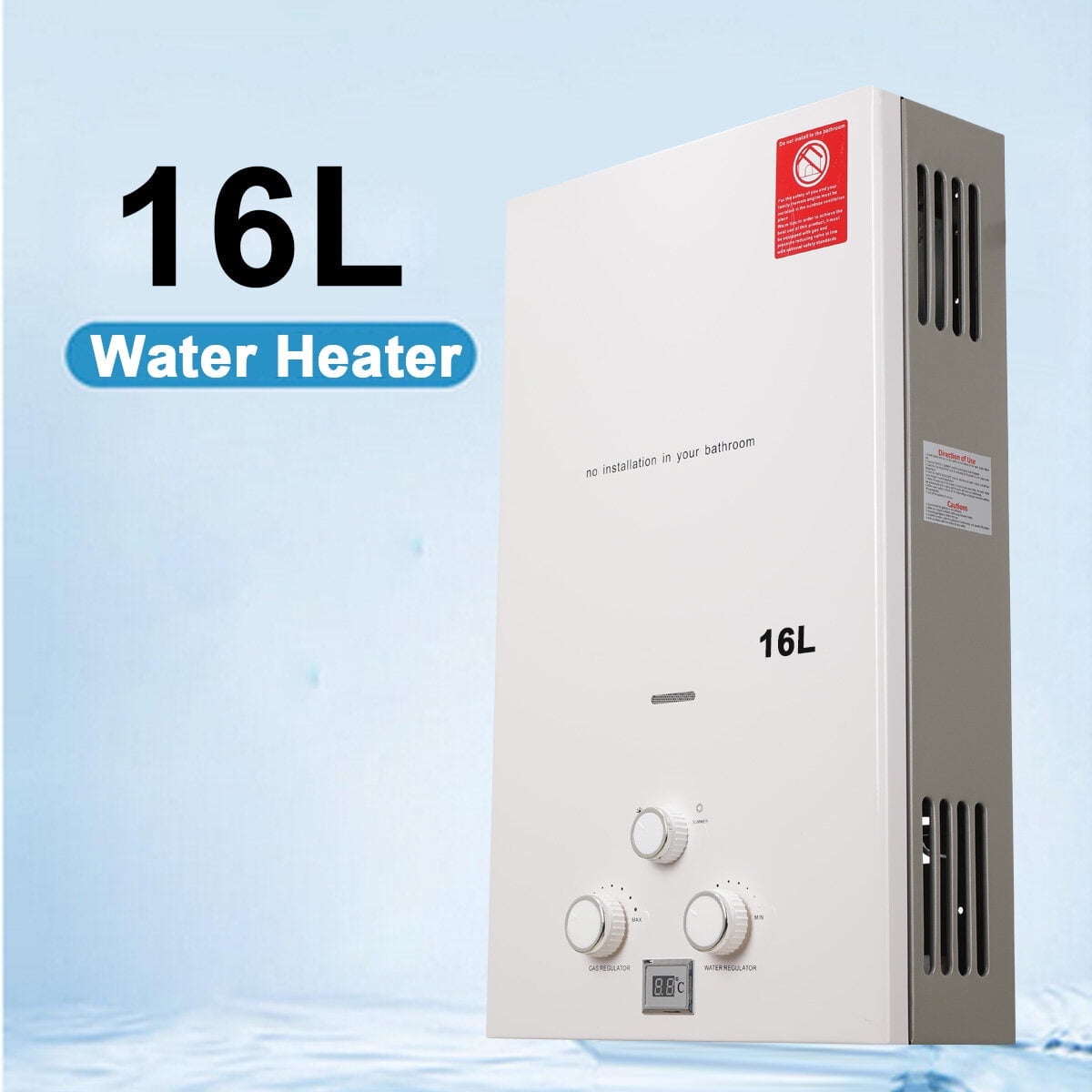 TABODD 16L Natural Gas Tankless Water Heater 4.3 GPM, Indoor