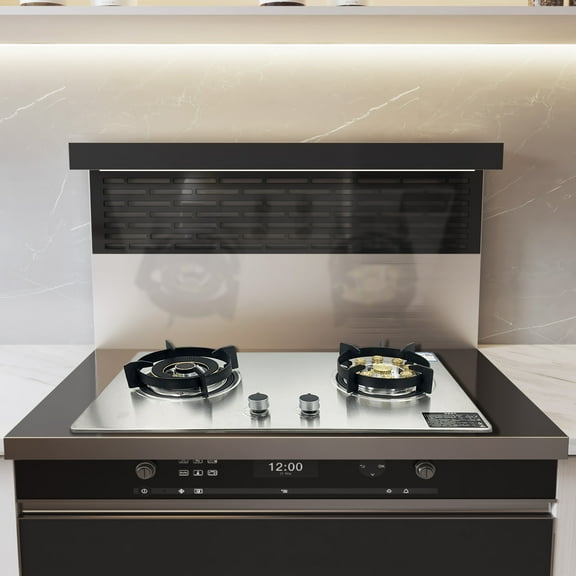 TABODD Propane Gas Cooktop 2 Burners Stove portable gas stove Tempered Glass Double Auto Ignition Camping Burner LPG for RV, Apartments, Outdoor