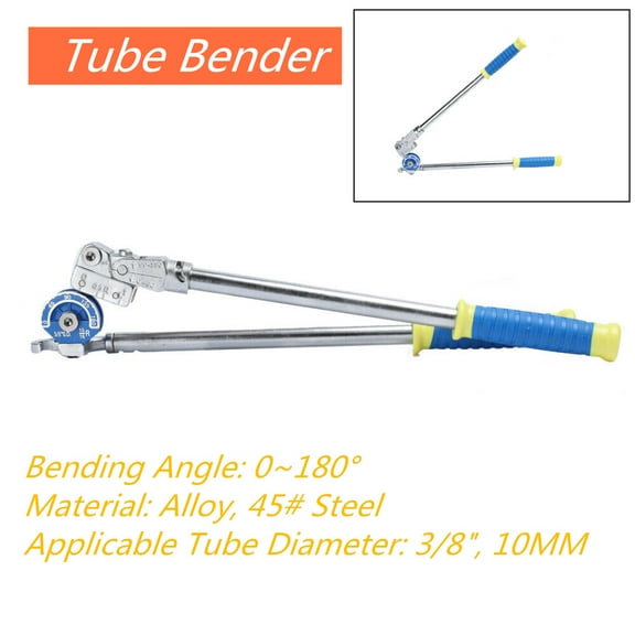 TABODD 3/8 inch Tubing Bender 0-180 Manual Pipe Bending Machine For Stainless Steel & Iron Pipe