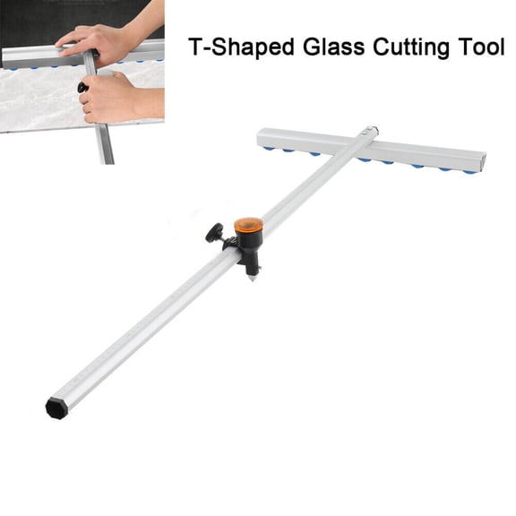 TABODD 35 inch/90cm Oil Glass T-Cutter Dual Scale High Quality Speed Glass Strip Cutting