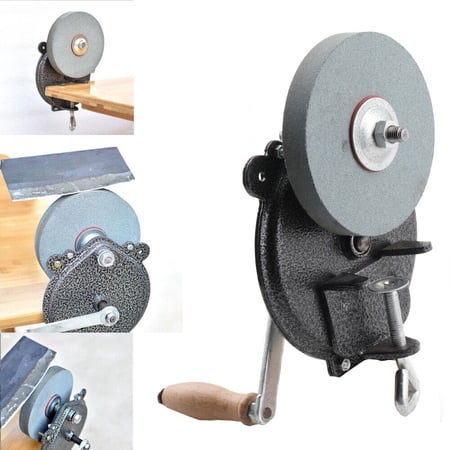 TABODD 6” Hand Grinder Hand Bench Mount Hand crank Grinder Sharpener Tool