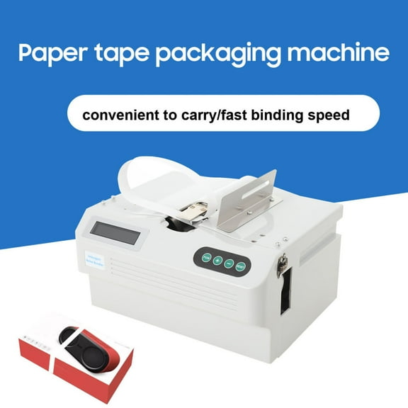 TABODD Automatic Small Banknote Binding Machine Strapping Bundling Money Packer 110V