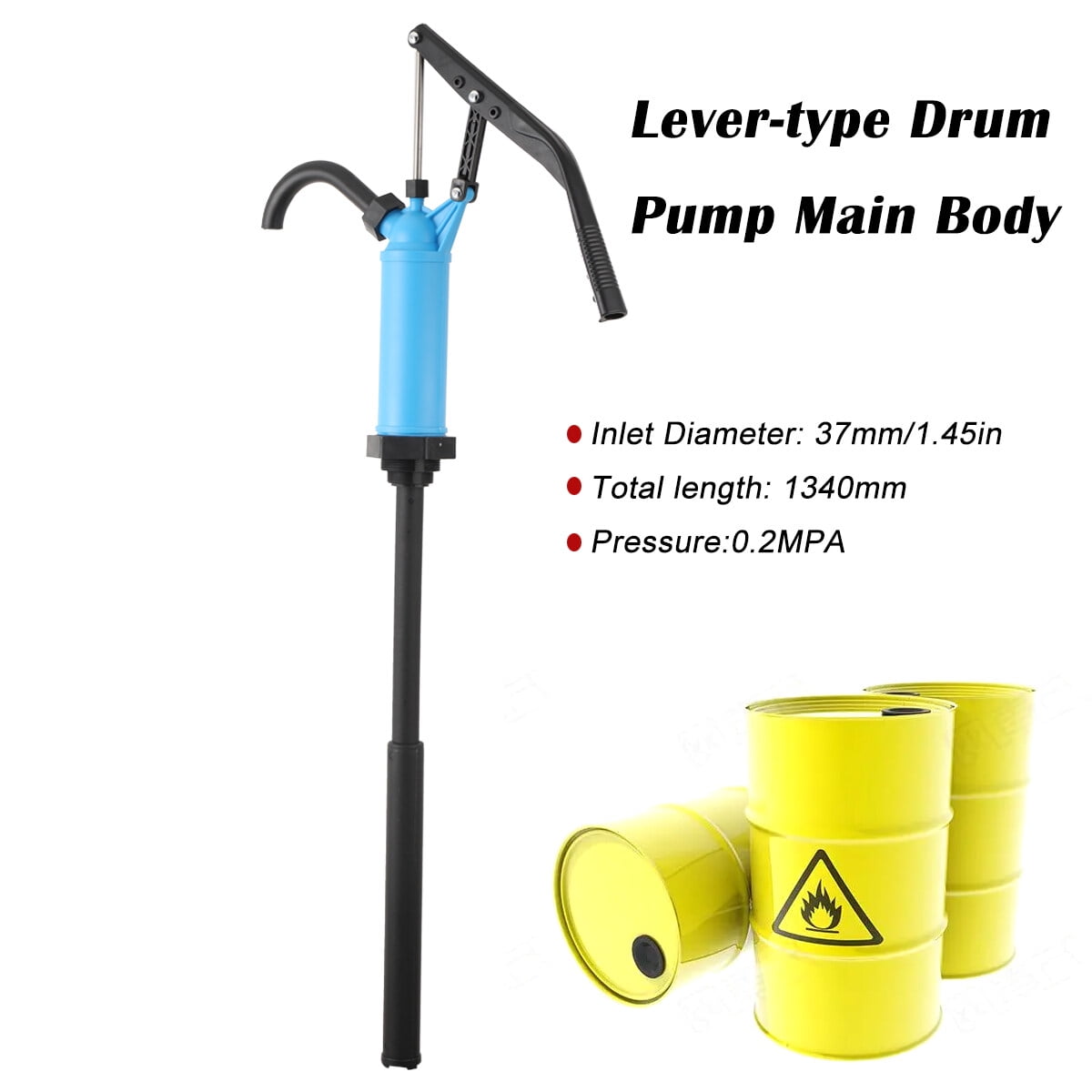 TABODD HeavyDuty 55 Gallon Lever Action Barrel Pump Transfer Fuel Hand