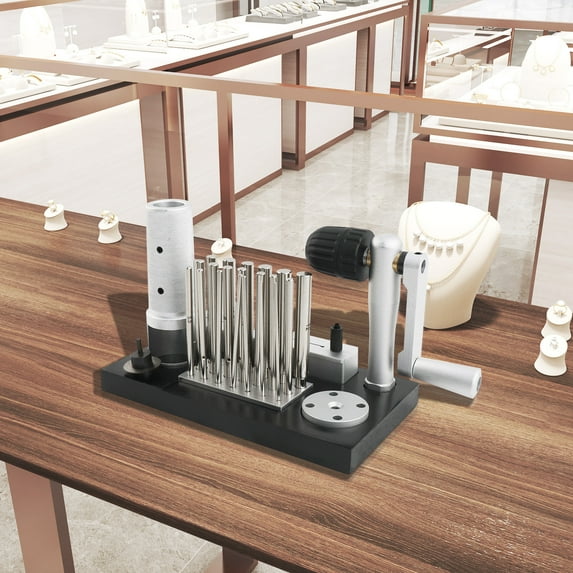TABODD Jump Ring Maker, Jewelry Making Tool, Professional Stainless Steel Manual Jump Ring Maker Machine Jewelry Tool with 20 Mandrel Accessory from 2.5mm to 12mm