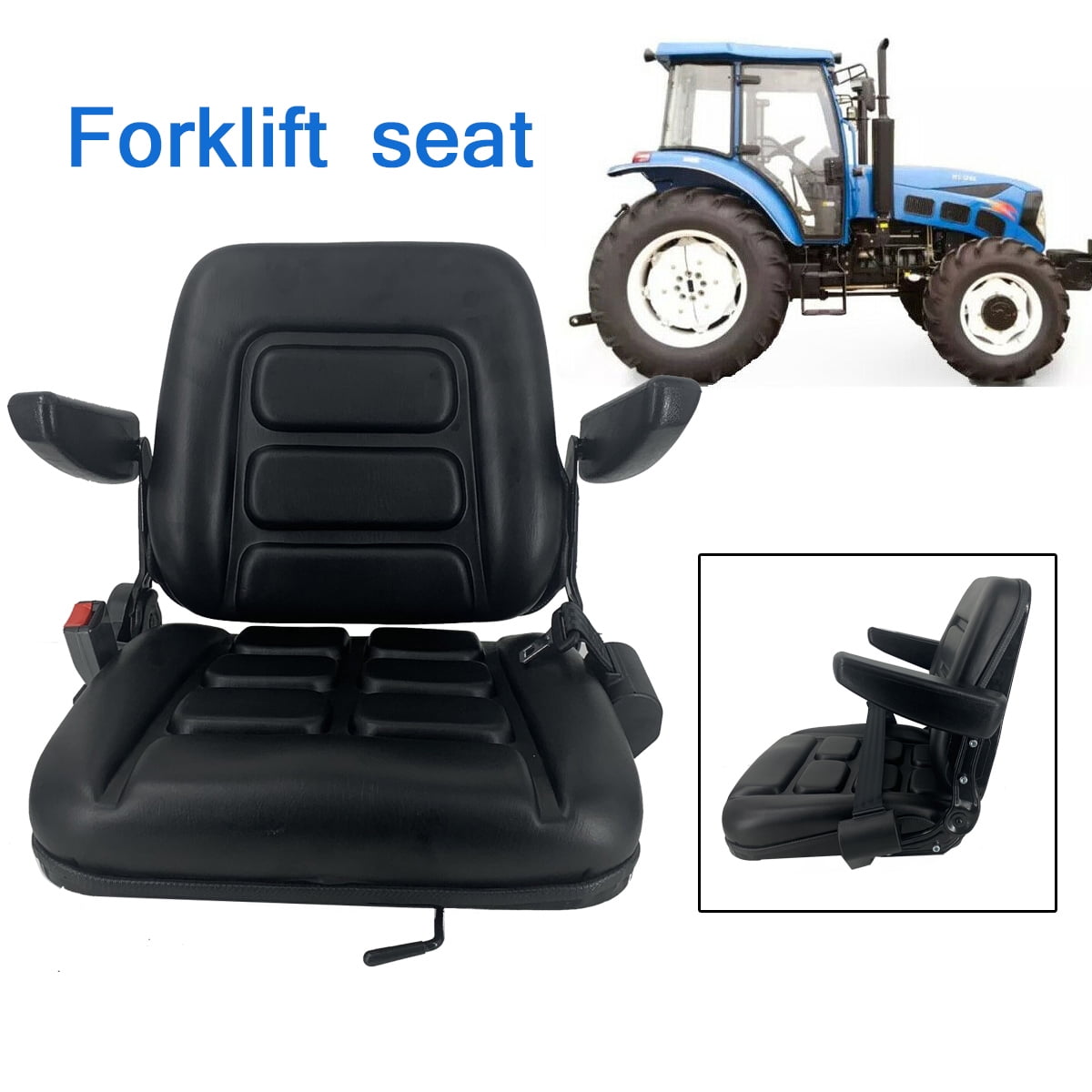 TABODD Lawn Mower Tractor Seat Garden Forklift Excavator Seat with