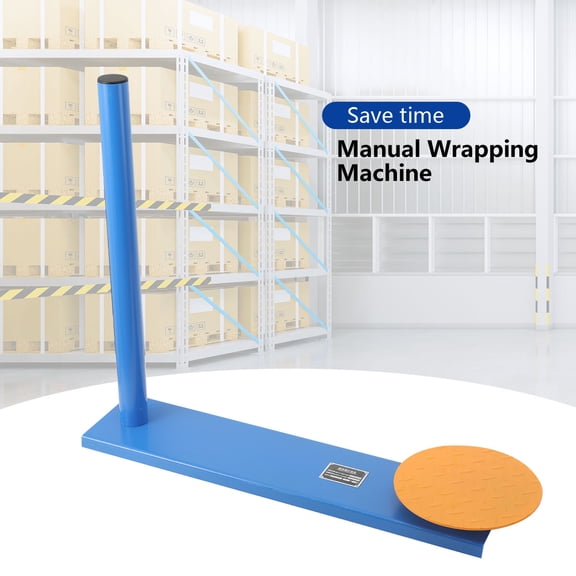 TABODD Manual Pallet Wrapper Stretch Film Wrapping Bench, Heavy Duty Film Dispenser Packing Machine, Industrial Pallet Wrapping Machine for Small Business Packaging, Shipping & Warehousing