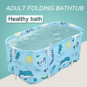 TABODD Portable Folding Bathtub Adult Spa Pool with for Kid, Baby, Old Man Shower Pool Bathing Tub Bathroom Home SPA with Fram