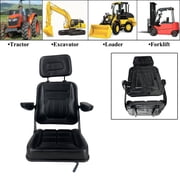 TABODD Universal Forklift Seat Waterproof PVC,Great replacement Seat for Tractor/Loader/Excavator/Forklift