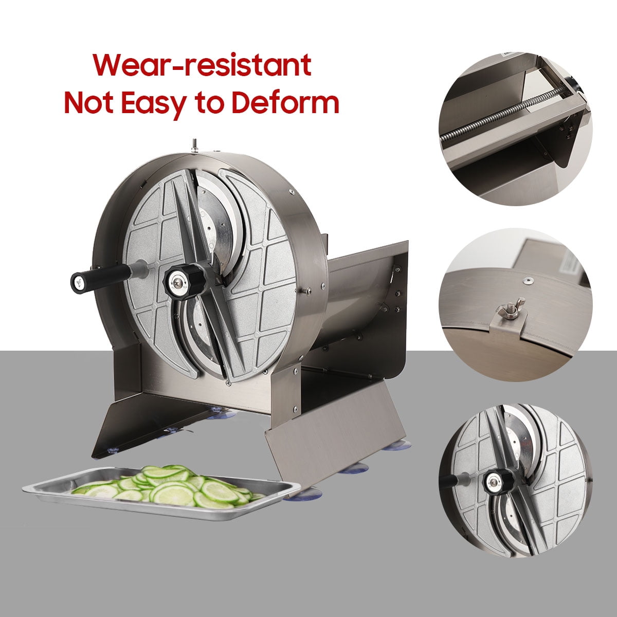 TABODD Vegetables Slicer 110V Electric Deli Food Slicer, Adjustable