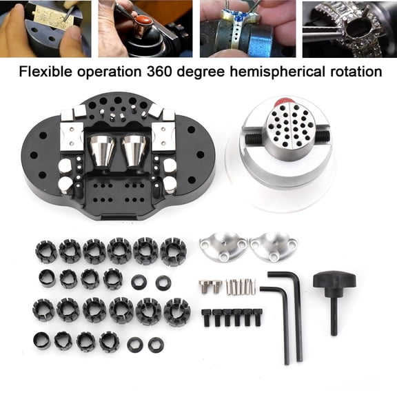 TABODD Vise Engraver Tool Engraving Block Vise Block Vise Block Vise Jewelry Engraving Clamp Universal Rotation Base Attachment Block Jewelry Engraving Vise Engraver Tool