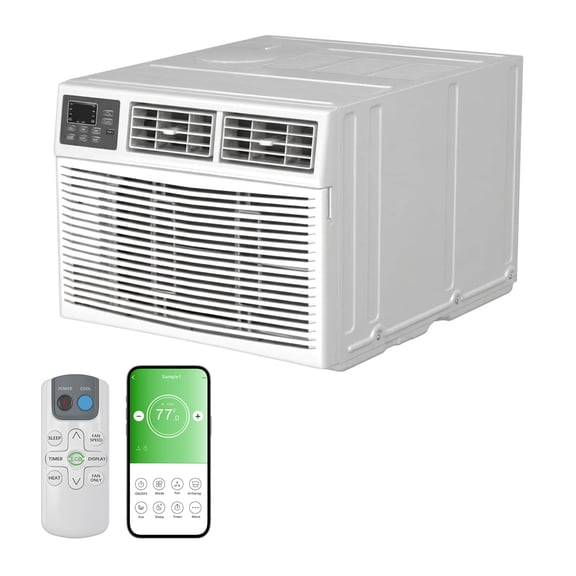 TABU 12,000 BTU through the Wall Air Conditioner, Wall AC Unit with APP & Remote Control, Up to 550 Sq. Ft., 115V/60Hz