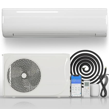 TABU 12000 BTU Mini Split Air Conditioner & Heater, 21 SEER2 AC Unit, WIFI Enabled, Remote Control, White