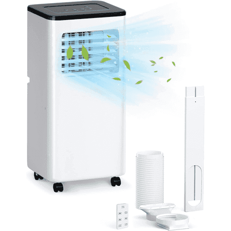 TABU Portable Air Conditioner,12000 BTU Portable AC Unit with Dehumidifier,Fan,Cool,Remote Control,up to 550 Sq.ft,White