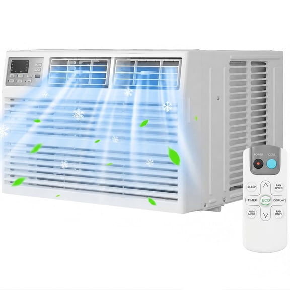 TABU 14,000 BTU Window Air Conditioner, Air Conditioner Window Unit with Remote Control, Up to 700 Sq. Ft., 115V/60Hz