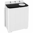 thumbnail image 1 of TABU 16.5lbs Portable Washing Machine,Electric Twin Tub Wash&Spin Combo,Semi-Automatic Washer,Gray, 1 of 10