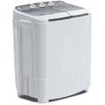 thumbnail image 1 of TABU 16.5lbs Portable Washing Machine,Electric Twin Tub Wash&Spin Combo,Semi-Automatic Washer,Gray, 1 of 8