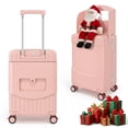 thumbnail image 1 of TABU 20" Ride on Luggage with Seat for Kids, Kids Luggage with Wheels & TSA Lock for Travel,Pink, 1 of 10