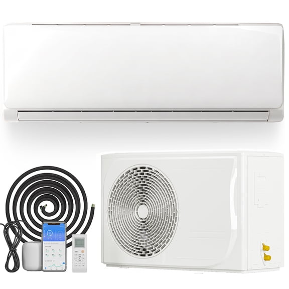 TABU 24000 BTU WIFI Enabled 21 Seer2 Mini Split Air Conditioner & Heater 230V,Remote Control,White
