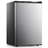 TABU 3 CU.FT Compact Upright Freezer with Removable Shelf,Mini Stand Up Freezer with Adjustable Thermostat for Apartment,Steel Door