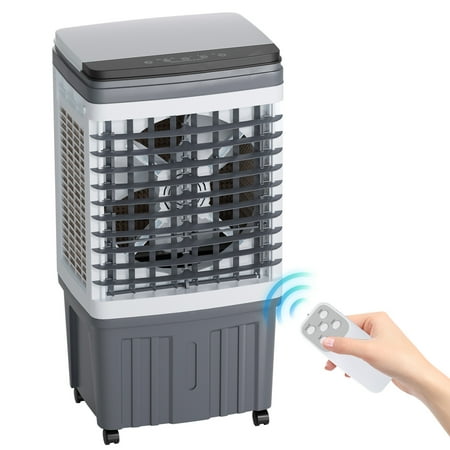 TABU 3-in-1 Portable Evaporative Air Cooler,2354 CFM 6.6 gal Swamp Cooler,7H Timer,Indoor/Outdoor,White