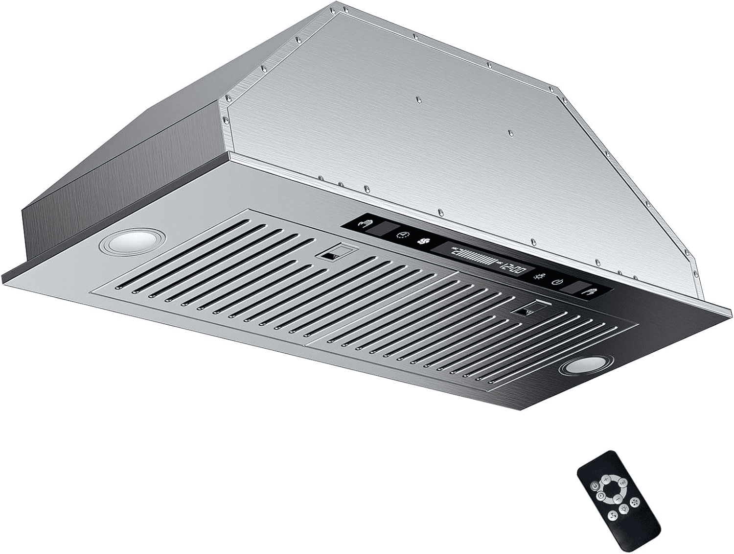 TABU 30 inch Under Cabinet Range Hood, 900 CFM Built-in Range Hood with 4 Speeds,Led Light,Stainless Steel