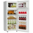 thumbnail image 1 of TABU 4.5 Cu.Ft Refrigerator with Freezer, Compact Fridge Dual Door with Adjustable Thermostat & Removable Shelves, for Home, Office and Apartment, White, 1 of 7