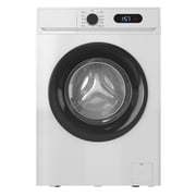 TABU 4.5 Cu. Ft. Front Load Washer, Full Size Washing Machine with 9 Cycles, Auto Balance, Load Detect, LED Display, 110V, White