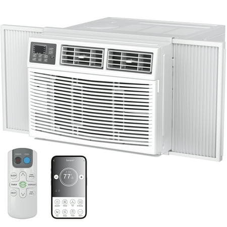 TABU 12000 BTU Window Air Conditioner with Heat, Window AC Unit & Heater Combo with APP & Remote Control, Up to 550 Sq. Ft.