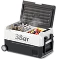 thumbnail image 1 of TABU 38QT(35L) Electric Cooler,12V Portable Car Refrigerator with Dual Zone,Independent Temperature Control,Black, 1 of 8