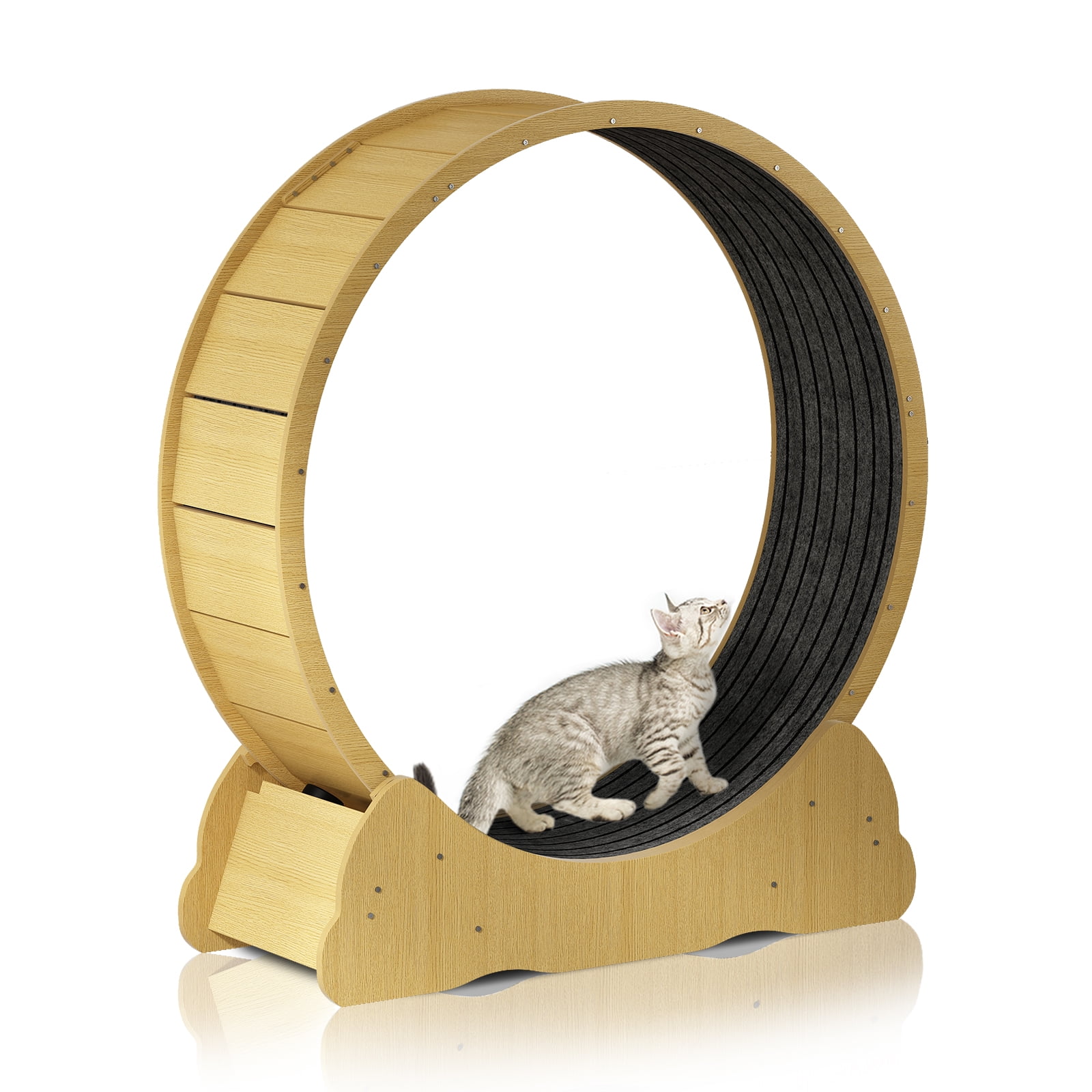 TABU 45" Cat Wheel Exerciser for Indoor Cats,Cat Running Wheel for