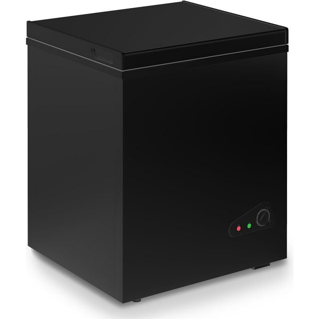 TABU Chest Freezer, 3.5 Cu ft Deep Freezer with Adjustable Temperature, Mini Freezer with