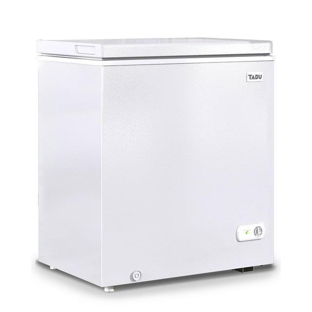 TABU Chest Freezer, 5.0 Cu Ft Deep Freezer with Adjustable Temperature