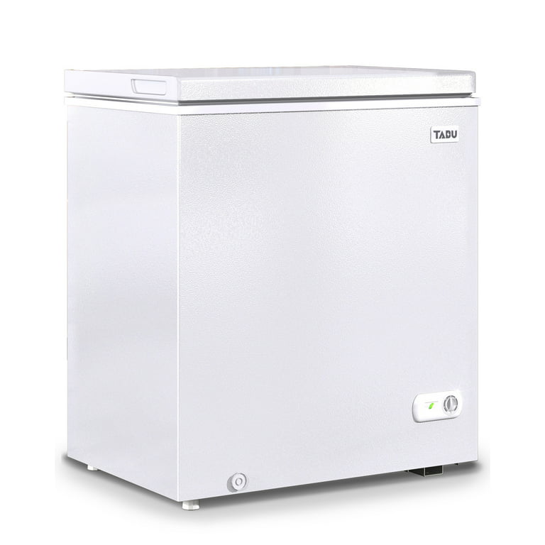 WANAI Chest Freezer, 3.5 Cubic Deep Freezer with Top Open Door and  Removable Storage Basket, 7 Gears Temperature Control 