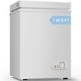 thumbnail image 1 of TABU Chest Freezer, 7.0 Cu ft Deep Freezer, Garage Ready, Adjustable Temperature,White, 1 of 7