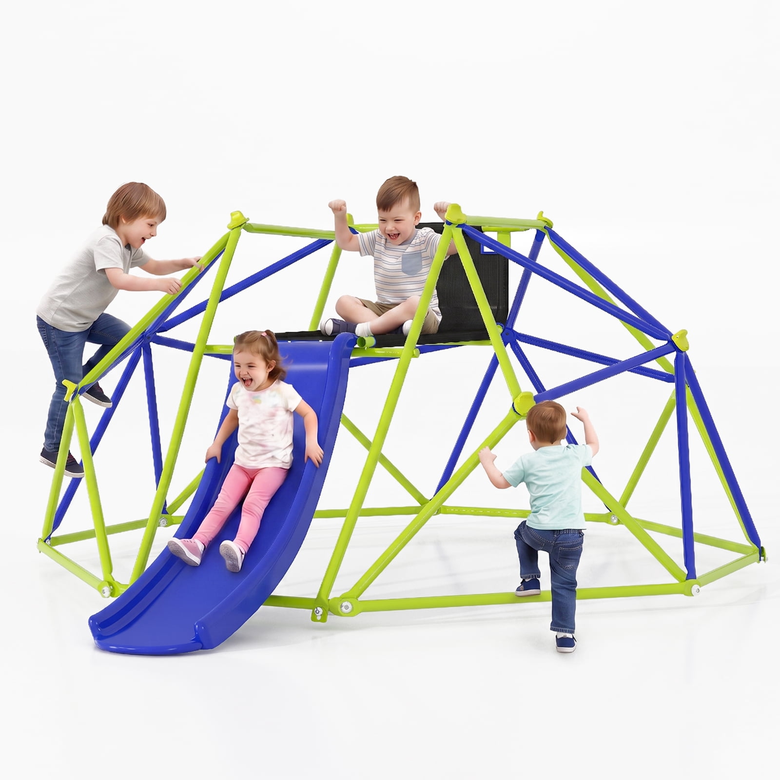 TABU Climbing Dome with Slide, Outdoor Jungle Gym for Kids