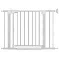 thumbnail image 1 of TABU Dog Gate for Inside, 39"H Pet Gate for Doorway, 35.04"-37.8" Wide Extra Wide Pet Gate, White, 1 of 7