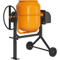 thumbnail image 1 of TABU Electric Cement Mixer,5.0 Cu ft Freestanding Concrete Mixer with Wheels for Stucco/Seeds(Orange), 1 of 9