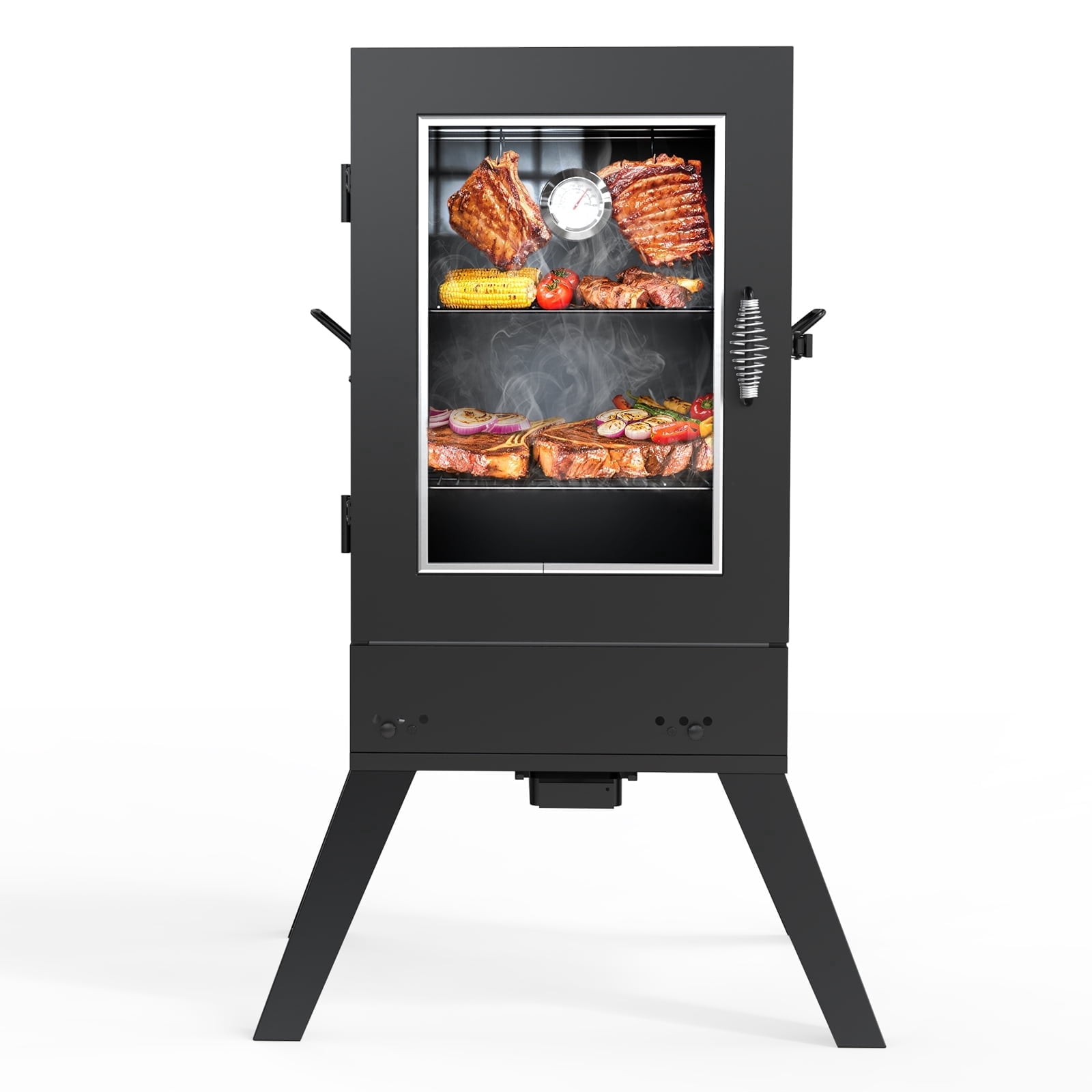 TABU Electric Smoker with 3 Replaceable Hooks,Large Backyard