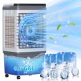 thumbnail image 1 of TABU Evaporative Air Cooler, 3000 CFM Swamp Cooler with 6.6 gal Tank, 7H Timer, Remote Control,Grey, 1 of 9