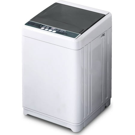 TABU Portable 17.6lbs White Top Load Washing Machine with 10 Wash Programs