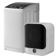 TABU Washer and Dryer Set, 19LBS Fully Automatic Washing Machine & 10LBS Clothes Dryer (White&White)