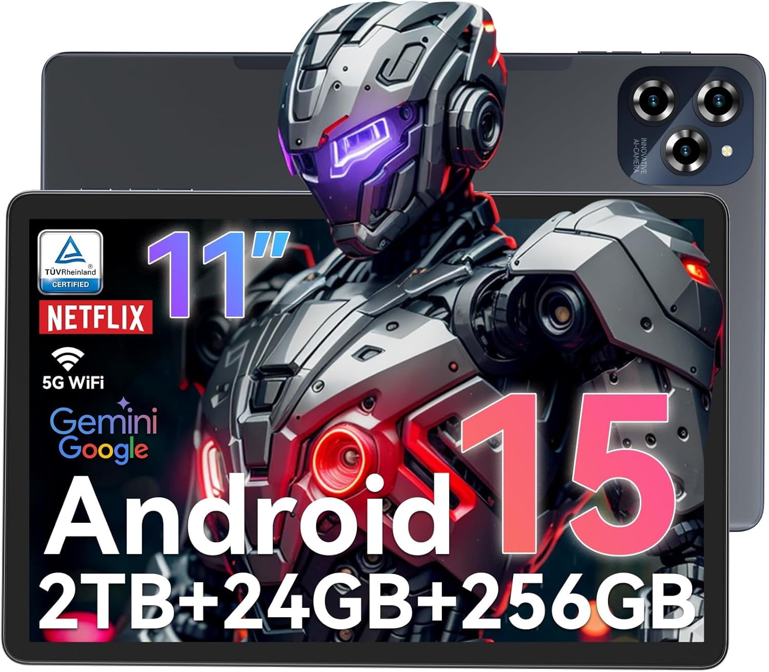 Tabwee W90 Android 15　タブレット　11インチ　24GB TABWEE W90 11'' Tablet Android 15, 24(8+16)GB RAM 256GB ROM
