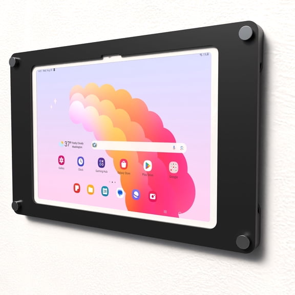 TABcare Acrylic Wall Mount Floating Frameless Display with Metal Standoff for Samsung Galaxy A9+ A11+ 11" Tablet (Black, TAB A9+ A11+ 11)