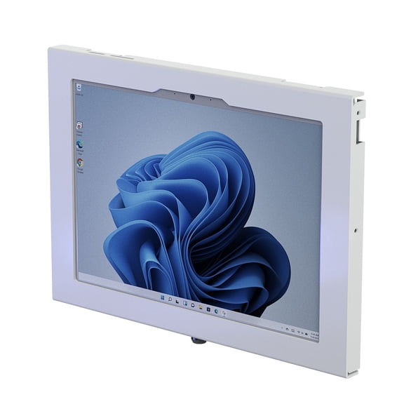 TABcare Locking Anti-Theft Metal Case for MS Surface Pro 8 9 10 11 Copilot 13" as Kiosk, POS, Store, Show Display, Time Clock (White)