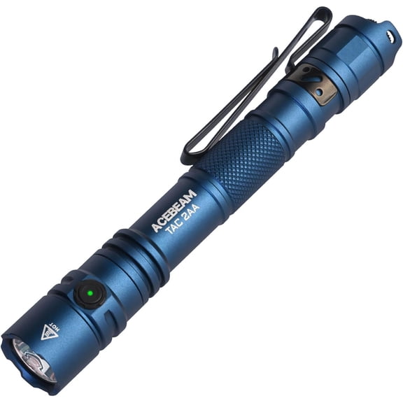 TAC 2AA EDC Tactical Dual Modes Flashlight Rechargeable, 1400 High Lumens Flashlight, Switch Pocket LED Super Bright Small Flash Light for Emergency, Camping, Home(SFT-25R HI)