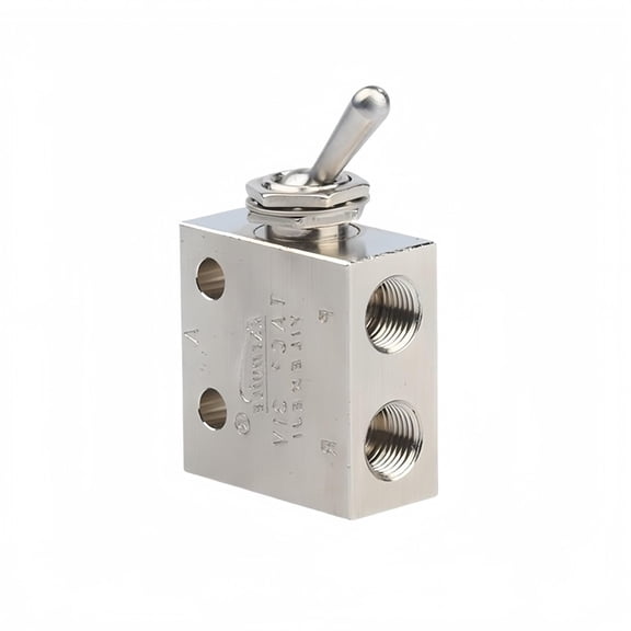 TAC-31V Air Pneumatic Valve, 3 Position 2 Port Toggle Valve, Air Control ON/OFF Toggle Valve for Quick Adjustments or Repairs