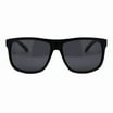 Polarized Mirror Lens Sunglasses Square Matted Frost Gray Frame Unisex ...