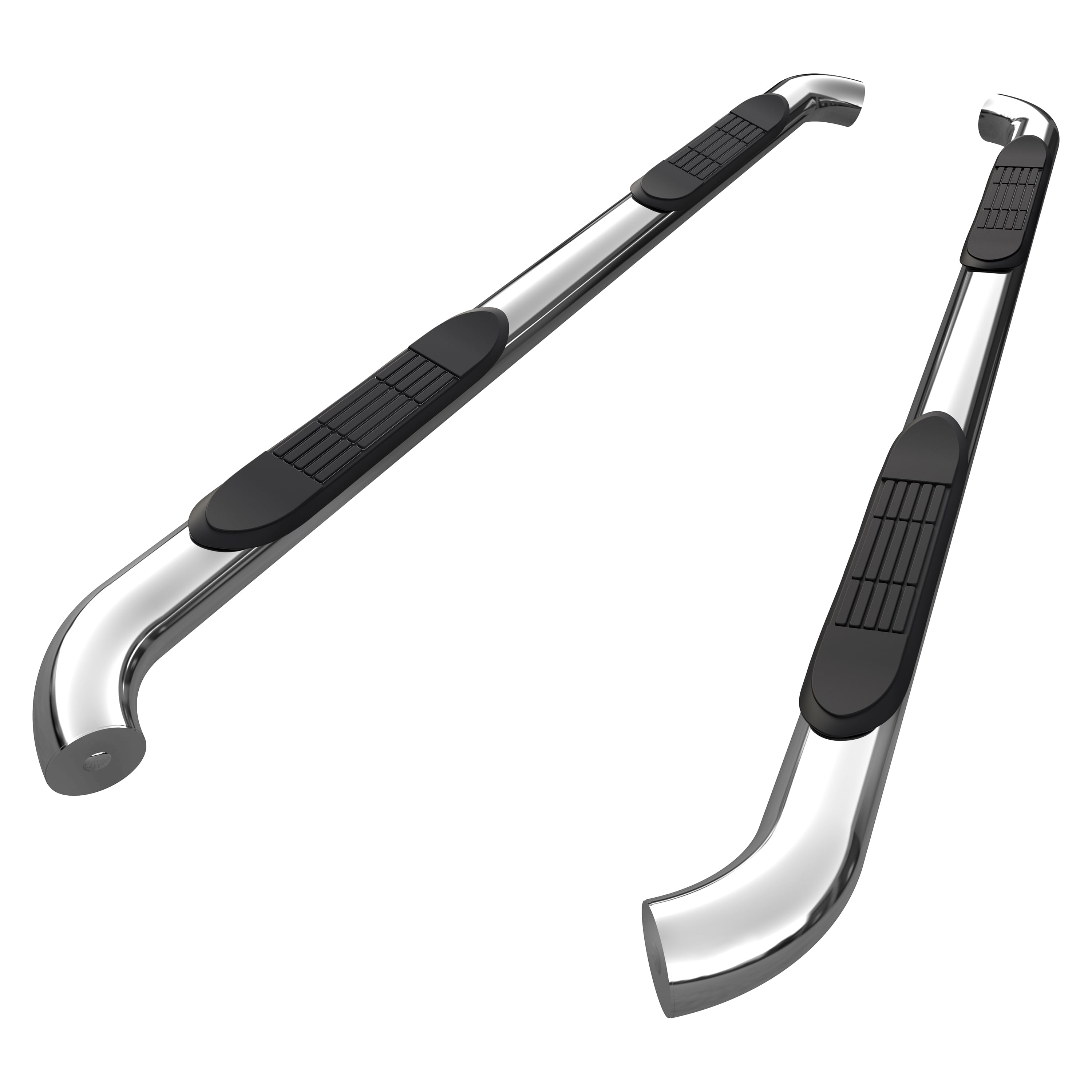 TAC Side Steps Running Boards For 2005-2023 Toyota Tacoma Double Cab - Black Oval Textured Nerf Bars (2-Piece Set) 1 thumbnail image