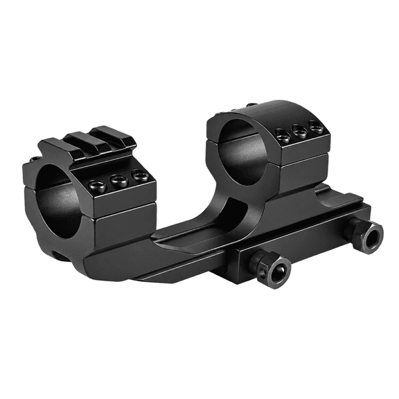 TACFUN 1 Inch Cantilever Scope Mount, Picatinny Weaver, with Accessory Top Rail