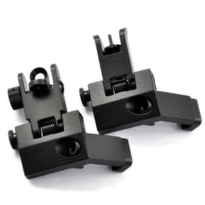 TACFUN 45 Degree Offset Front & Rear Backup Polymer Sight Fit Picatinny Weaver Rail